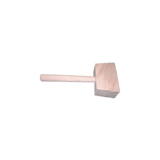 Holz-Hammer, unlackiert, 16cm x 10cm, 7,5cm stark