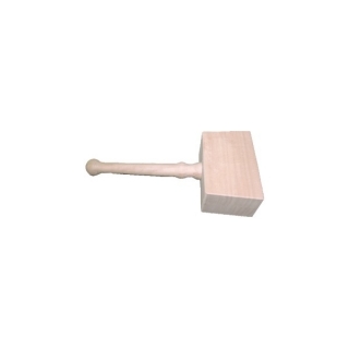 Holz-Hammer, unlackiert, 19cm x 12cm, 9cm stark